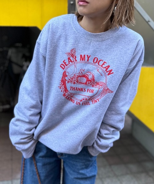 mi via loca トレーナー スウェット GILDAN Vintageライク マーメイド
