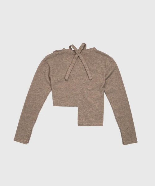 viavanda トップス　ニット VIAVANDA ニット セーター 4WAY BUTTON KNIT SHIRT レディース