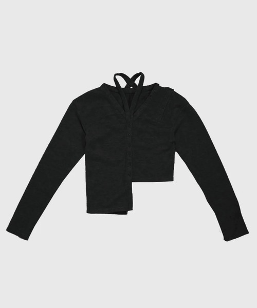 トップス VIAVANDA HALTER NECK LONG SLEEVE TOPS VIAVANDA HALTER NECK LONG SLEEVE TOPS