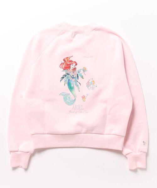 ディズニープリンセス刺繍スウェット ピンク