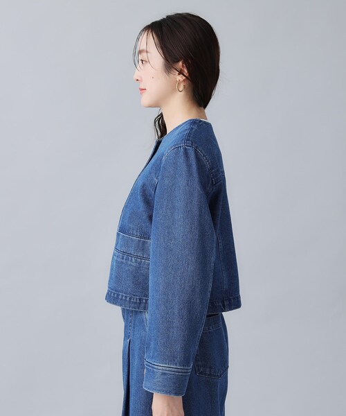 PLEIN SUD JEANS デニム　ジャケット　ヴィンテージ　レディース　S Vintage 90s Jacqueline's de Santa Fe Southwest Puffy Paint
