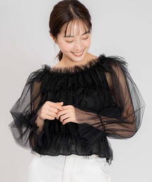 Noela - Noela  ノエラ　トップス  ブラウス　シャツ　薄紫 Noela ブラウス シャツ ラッフルフリルブラウス レディース