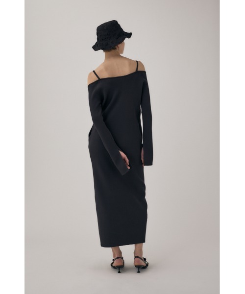 SUMMER KNIT FRILL DRESS リブ　ニット　マキシ ワンピ SUMMER KNIT FRILL DRESS リブニットマキシ ワンピ