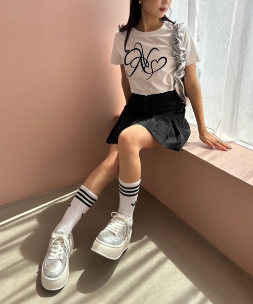 one after another NICE CLAUP tシャツ Tシャツ イニシャル