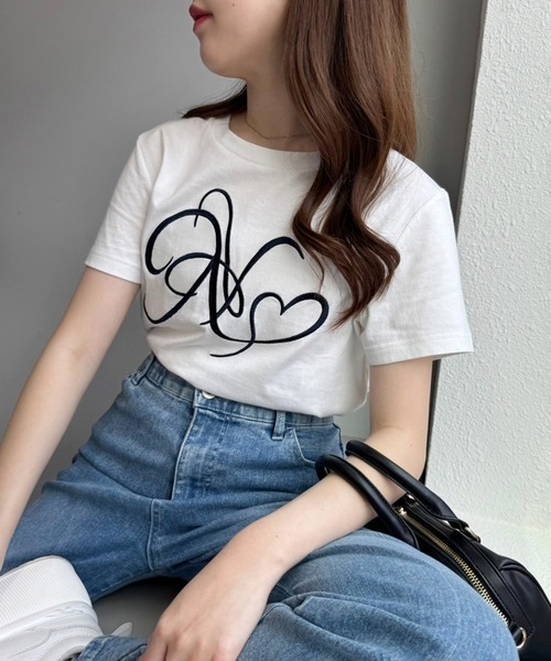 one after another NICE CLAUP tシャツ Tシャツ イニシャル