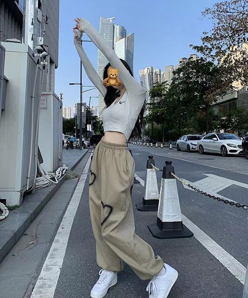 gossip!ロサンゼルス スウェットパンツ ジャージ ハートペイント