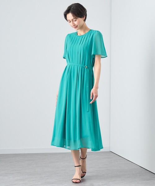 【信頼】 ANAYI ワンピース ZOZOTOWN : シフォンコンビタックワンピース ワンピース