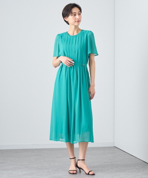 日本初の ANAYI ワンピース ZOZOTOWN : シフォンコンビタックワンピース ワンピース