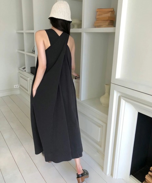 【関送込】MaisonMargiela タンクトップワンピース MAISON DE THERESE ワンピース ダブルポケットギャザーロング