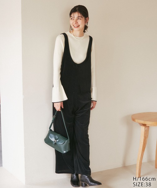 ROPE' PICNIC（ロペ ピクニック） オールインワン ベロアロンパース