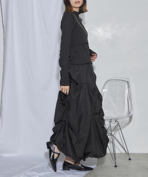leimn スカート タックバルーンスカート : ZOZOTOWN Yahoo!店
