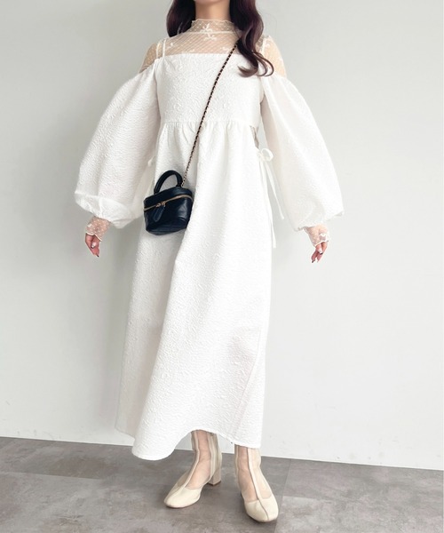 apres jour（アプレジュール） ワンピース ふくれジャガード2WAY