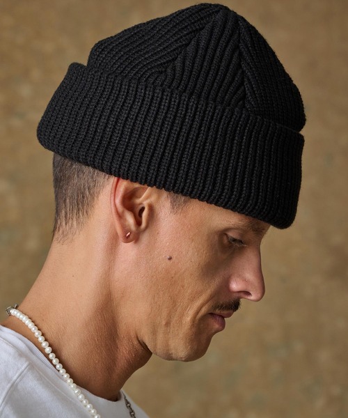 THEOREM ニット帽 ニットキャップ mko12358-Wide Turn Back Knit