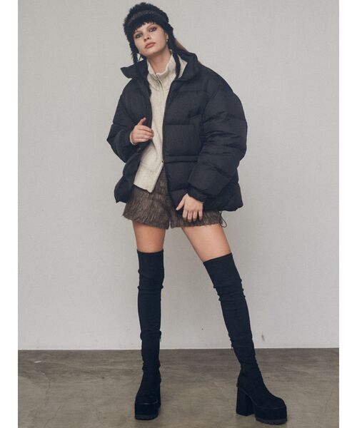 EMODA パンツ シャギータックショートパンツ レディース