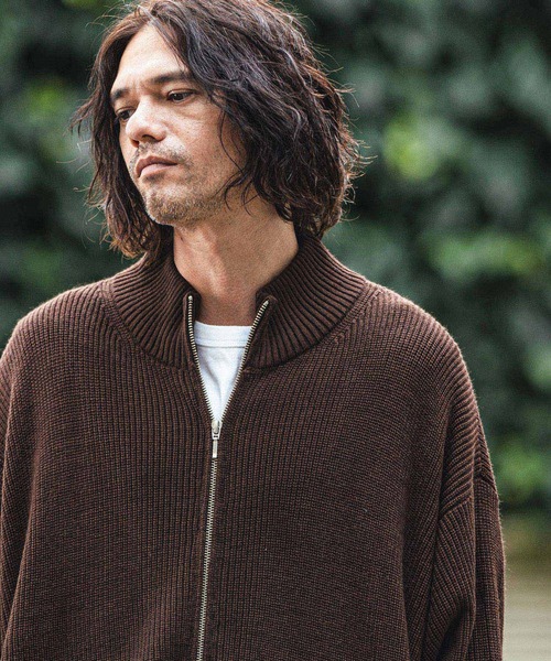 CAMBIO（カンビオ） セーター ニット mcg3555- Half Cardigan Drivers