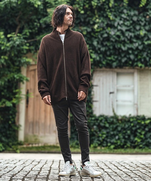 CAMBIO（カンビオ） セーター ニット mcg3555- Half Cardigan Drivers