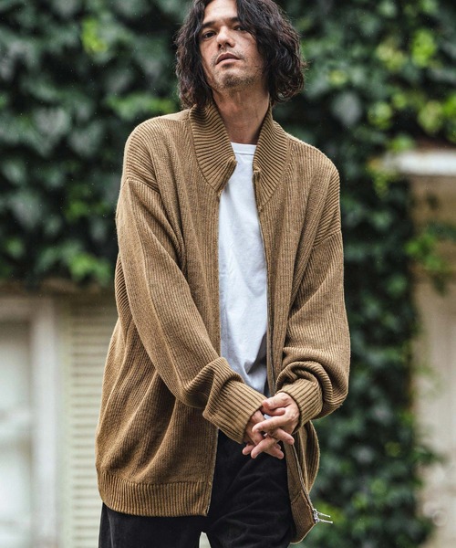 CAMBIO（カンビオ） セーター ニット mcg3555- Half Cardigan Drivers