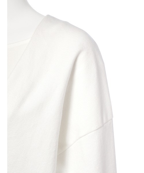 tシャツ 深Ｖネックレイヤードカットソー レディース MIESROHE tシャツ 深Vネックレイヤードカットソー レディース