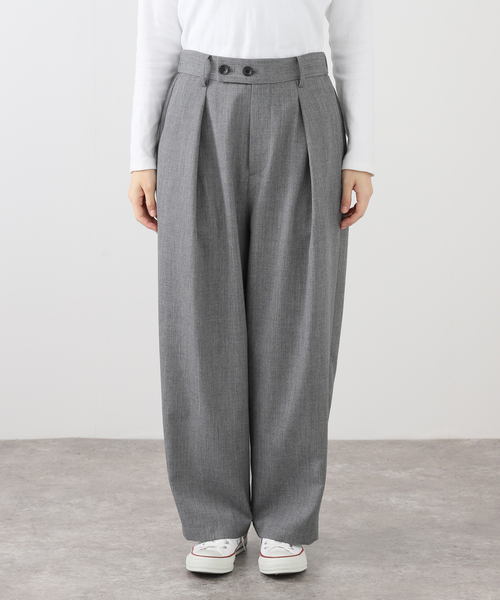 JOURNAL STANDARD LUXE パンツ ツイル 1タックパンツ レディース