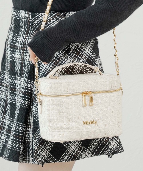 エミマントルピース apres jour×Miridy】ツイードバニティバッグ（ショルダーバッグ