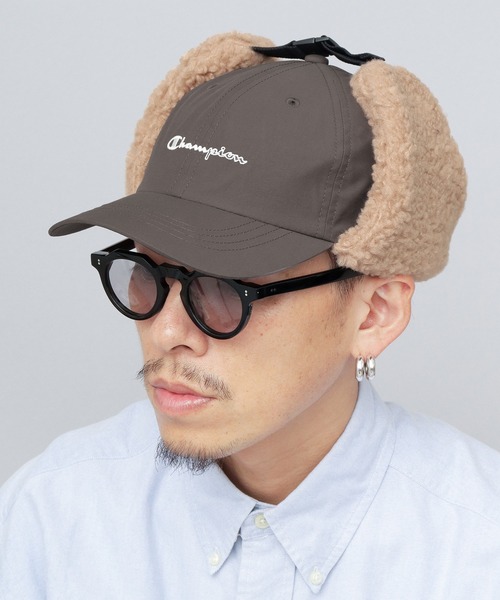 麦*ら様 cootie キャップ　ナイロン　ブラック　レザー　ストラップ　日本製 ユニセックス 帽子 | キーン ロゴ ナイロン バンジー キャップ