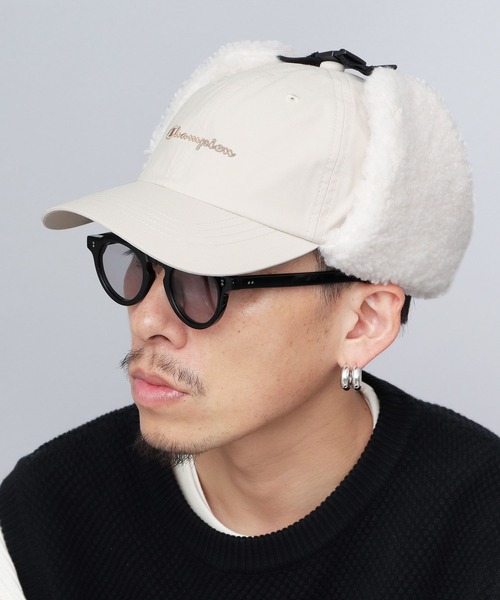 ファンタんキャップ Champion キャップ 帽子 コットンナイロン タフタ ボアイヤー