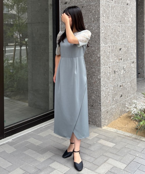 Dorry Doll（ドリードール） ドレス リーフ刺繍レースラップタイト