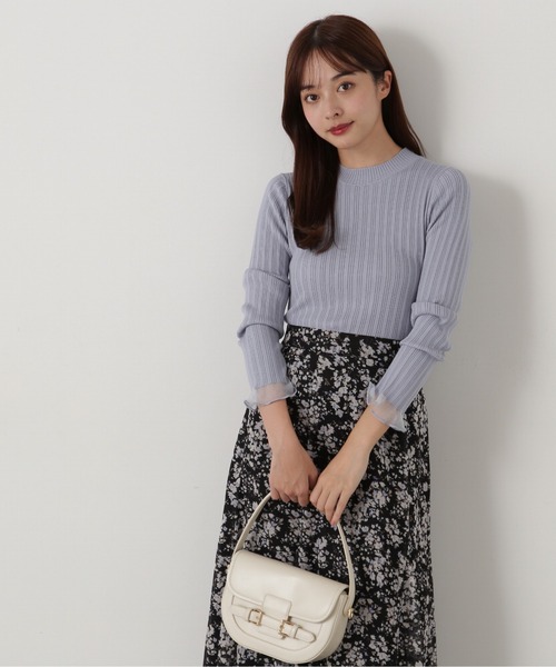 PROPORTION BODY DRESSING ニット セーター 袖シアーリブニット