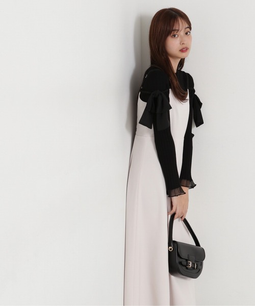 ニット セーター 袖シアーリブニット レディース PROPORTION BODY DRESSING ニット セーター 袖シアーリブニット