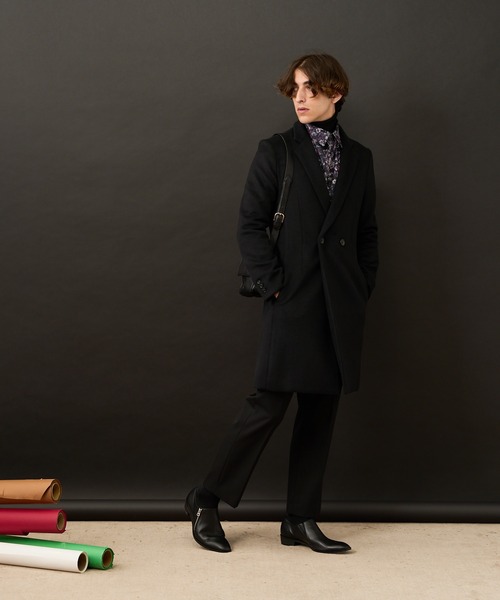 Lui's（ルイス） チェスターコート SMALL ブラック メンズ : ZOZOTOWN