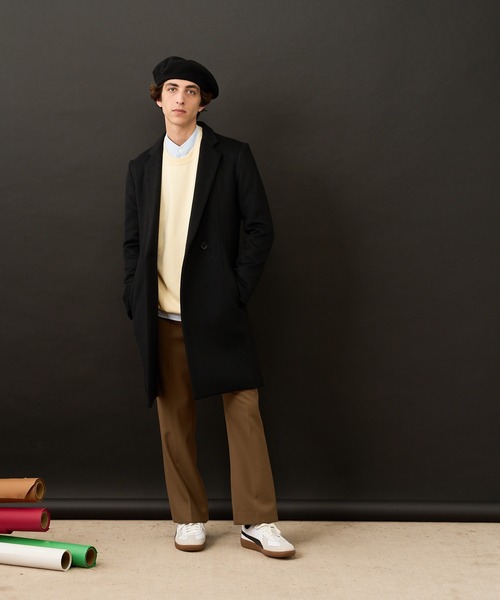 Lui's（ルイス） チェスターコート SMALL ブラック メンズ : ZOZOTOWN