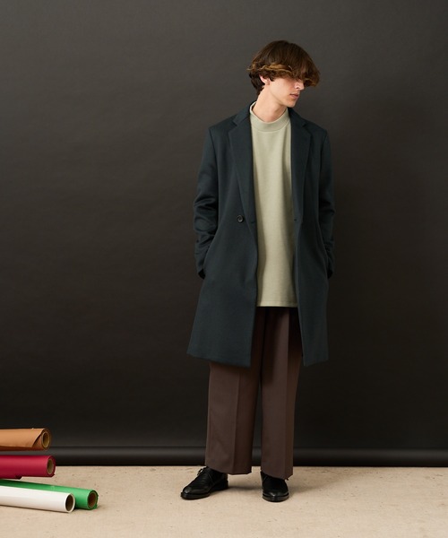 Lui's（ルイス） チェスターコート SMALL ブラック メンズ : ZOZOTOWN