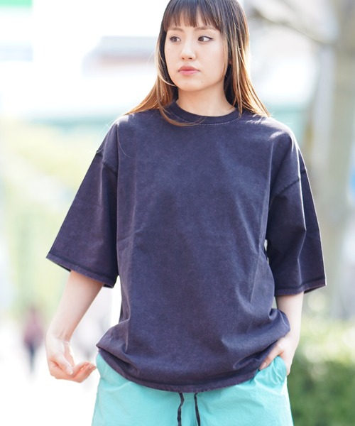 FIEVOLE tシャツ フィエボーレ オーバーサイズ ピグメント TEE ドロー