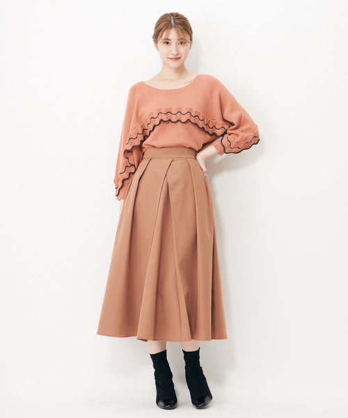 「SUPREME.LA.LA.」 7分袖ニット MEDIUM オフホワイト レディース_画像7