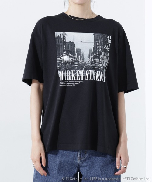 【GOOD ROCK SPEED】LIFE Knitting フォトT ブラック GOOD ROCK SPEED tシャツ SPEED/LIFE PICTURE COLLECTION フォト