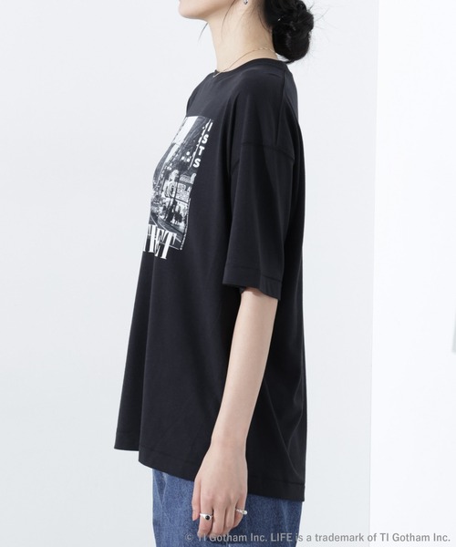 【GOOD ROCK SPEED】LIFE Knitting フォトT ブラック GOOD ROCK SPEED グッドロックスピード LIFE PHOTO T-SHIRT