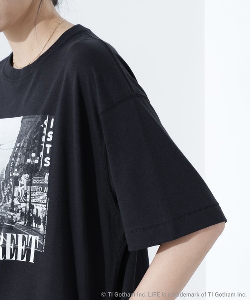 【GOOD ROCK SPEED】LIFE Knitting フォトT ブラック GOOD ROCK SPEED グッドロックスピード LIFE PHOTO T-SHIRT