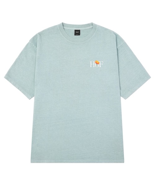 HUF(ハフ)バックプリント ワンポイント Tシャツ　半袖 HUF/ハフ] HUF SET H バックプリント ショートスリーブTシャツ
