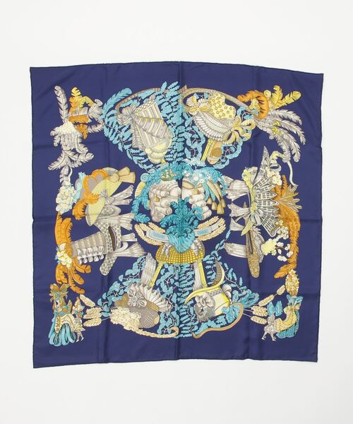 HERMES スプリングス ネイビー スカーフ HERMES - □未使用□ エルメス カレ140 スカーフ Springs