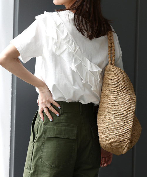 JOURNAL STANDARD relume tシャツ 「追加」アシンメトリーフリル