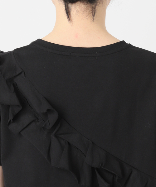 tシャツ 「追加」アシンメトリーフリルTEE レディース JOURNAL STANDARD relume tシャツ 「追加」アシンメトリーフリル