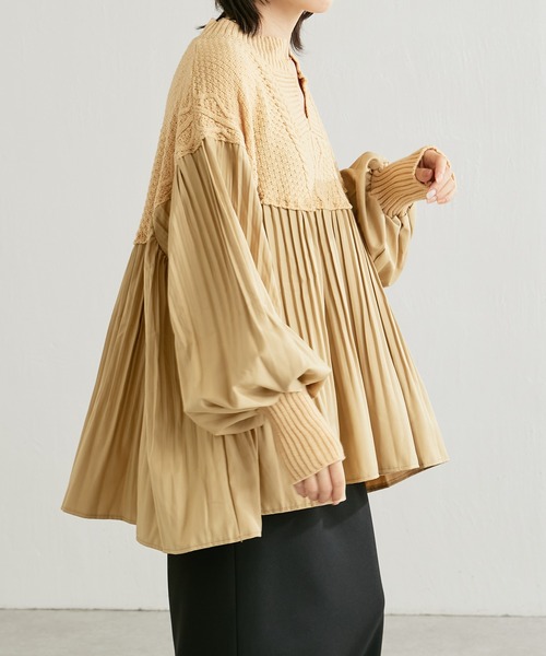 COLLEGE GALLARDAGALANTE ◆ブラウス COLLAGE GALLARDAGALANTE｜袖シアードットブラウス | Rakuten