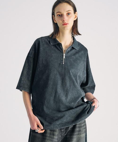 selle glant ポロシャツ HALF ZIP SNOW POWDER POLO SHIRT