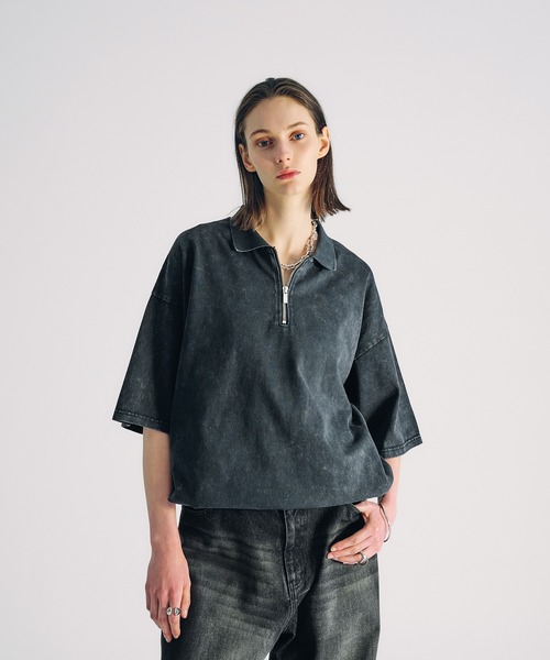 selle glant ポロシャツ HALF ZIP SNOW POWDER POLO SHIRT