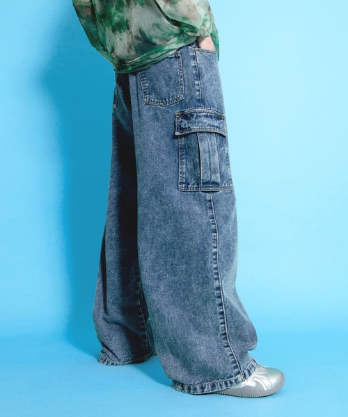 PUNYUS カーゴデニムパンツ　サイズ2 PUNYUS ジーンズ デニム デニムパンツ カーゴデニムパンツ
