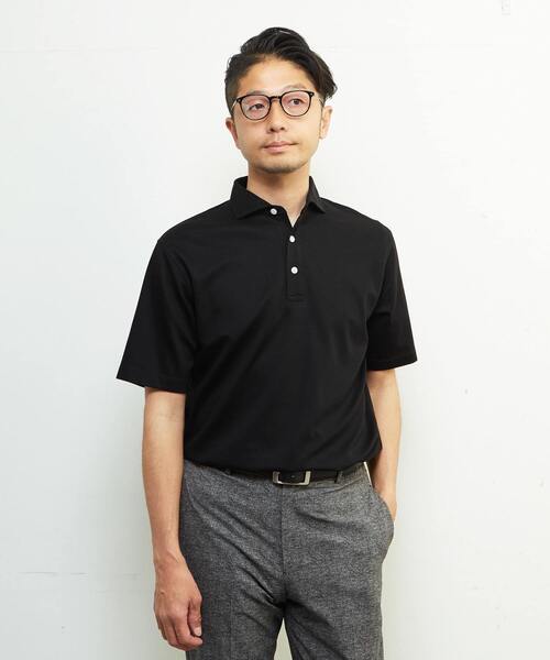 MEN'S MELROSE ポロシャツ 「WEB限定」ICE PACK NYLON ホリゾンタル