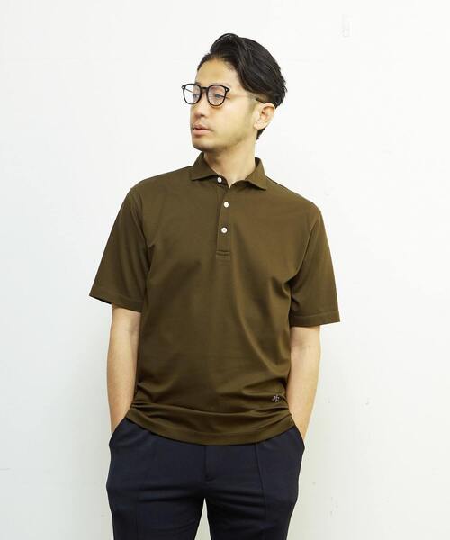 MEN'S MELROSE ポロシャツ 「WEB限定」ICE PACK NYLON ホリゾンタル