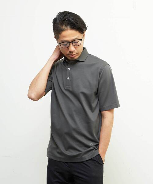 MEN'S MELROSE ポロシャツ 「WEB限定」ICE PACK NYLON ホリゾンタル