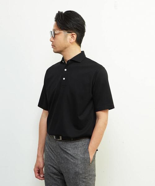 MEN'S MELROSE ポロシャツ 「WEB限定」ICE PACK NYLON ホリゾンタル