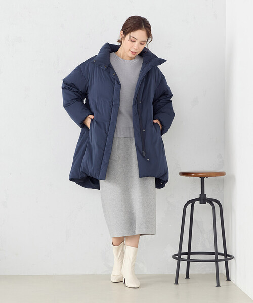 COMME CA ISM（コムサイズム） ダウンコート LARGE ネイビー